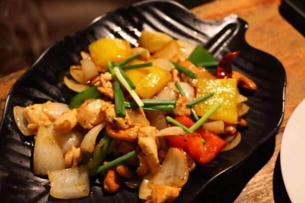 STIR FRIED CHICKEN WITH CASHEW NUTS GOLDEN FOYER BANGKOK