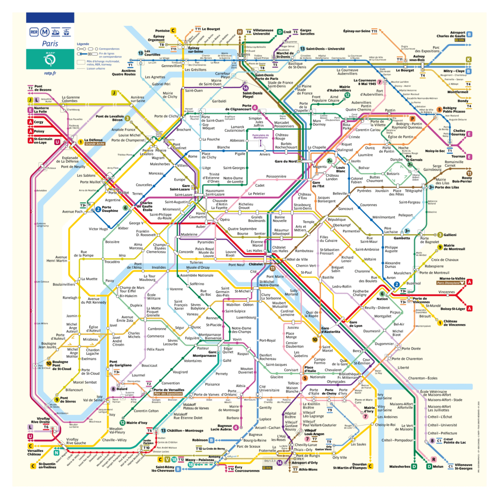 Plan général metro, agrandir le plan
